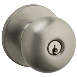 Weiser Athens Series SK5000AS 15 WS CP Entry Door Knob, Satin Nickel