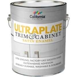 California Paints 52911-1-E Cabinet and Trim Enamel, Satin, White, 1 gal Can