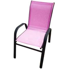 Hometown Holidays 50482 Kiddy Stack Chair, 2 to 6 years, Bright Pink, 23.03 in OAH