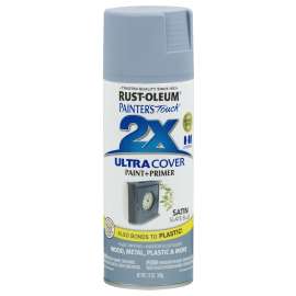 RUST-OLEUM PAINTER'S Touch 249066 Satin Spray Paint, Satin, Slate Blue, 12 oz, Aerosol Can