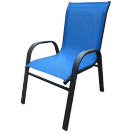 Seasonal Trends 50483 Kid's Stack Chair, 2 to 6 years, Bright Blue, 23.03 in OAH