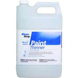 Klean Strip EKPT94401 Paint Thinner, Liquid, Free, Clear, Water White, 2.5 gal, Can