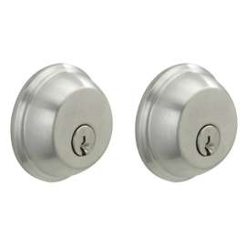 Schlage B62CSV626 Entry Deadbolt, Keyed Alike Key, 1 Grade, 2-Cylinder, Metal, Satin Chrome