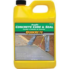 Quikrete 873003 Acrylic Concrete Cure and Seal, White, Liquid, 1 gal Bottle