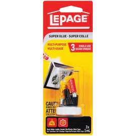 LePage 1837608 Super Glue, Liquid, 3 mL Tube