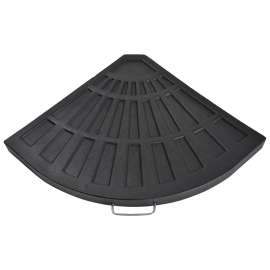 Seasonal Trends 59941 Offset Umbrella Base, 1.57 in H, Resin/Steel/Plastic, Black