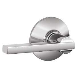 Schlage Latitude Series F10AVLAT625 Door Lever, Metal, Bright Chrome