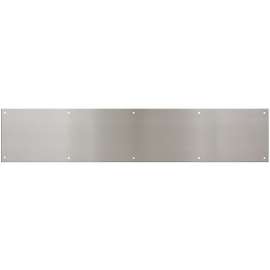 National Hardware N270-314 Kick Plate, 30 in L, 6 in W, Satin Nickel