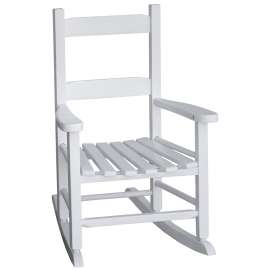 Hometown Holidays Childs Rocking Chair, White, 29 In