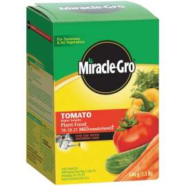 Miracle-Gro 2756510 Water Soluble Tomato Plant Food, 500 g Box, 18-18-21 N-P-K Ratio