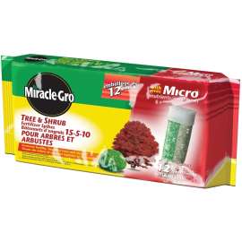 Miracle-Gro 1102731 Fertilizer, 1.36 kg Sleeve, Spike, 15-5-10 N-P-K Ratio