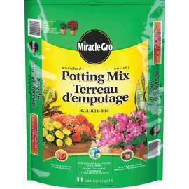 Miracle-Gro 707783 Potting Mix, Solid, Brown, 8.8 L Bag