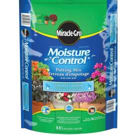 Miracle-Gro 741783 Potting Mix, Solid, Dark Brown, 8.8 L Bag