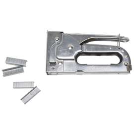 Vulcan RT-101C Staple Gun, 50 Staples/Row Magazine, Fine Wire Staples Staple, Stainless Steel Staple, Silver