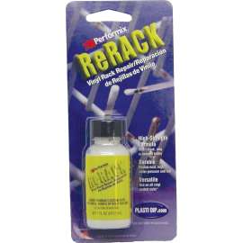 Plasti Dip ReRACK 630076 Rubberized Rack Repair Coating White, 1 oz Bottle