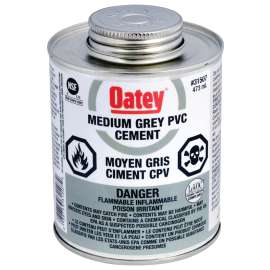 Oatey 31507 Cement, 473 mL, Liquid, Gray