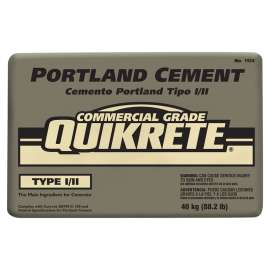 Quikrete 112425 Portland Cement, Gray/Gray Brown, Granular, 40 kg Bag