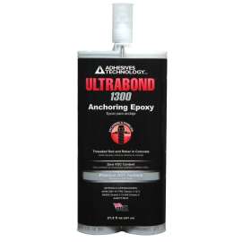 ULTRABOND A22-1300N Doweling Epoxy, Black/White, Paste, 21.2 oz Cartridge