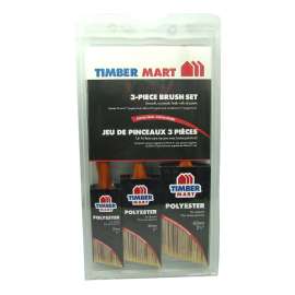 TIMBERMART 1331-3TBM Paint Brush, 1-1/2 in W, Polyester Bristle