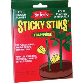 Safer 07-2122CAN Sticky Stiks Fungus Gnat Trap, Solid