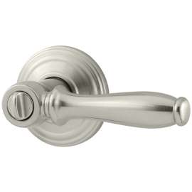Kwikset Signature Series 730ADL 15 Privacy Lever, 4-3/16 in L Lever, Satin Nickel