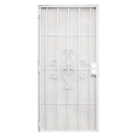 Precision Regal Series 3818WH2868 Door Screen, 80 in L, 32 in W, Steel, White