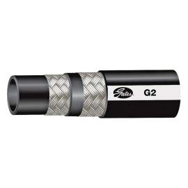 GATES 70606 Hose, 400 ft L, 4800 psi Pressure, Synthetic Rubber, Black