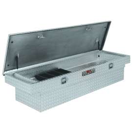 DELTA 1-232000/232000 Crossover Truck Box, 9.2 cu-ft, 4 -Compartment, 70 in L, 21 in W, 14-1/4 in H, Aluminum
