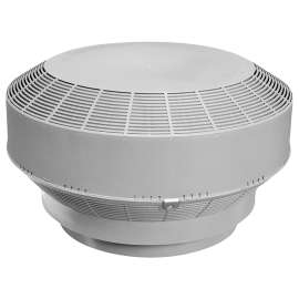 CANPLAS 6001G Roof Turbine Vent, Polypropylene, Gray