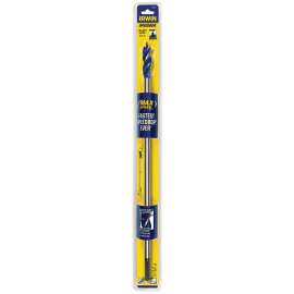 Irwin Speedbor 1866059 Drill Bit, 5/8 in Dia, 16 in OAL, Long Length, Tapered Flute, 3-Flute, 3/8 in Dia Shank