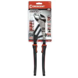Crescent Z2 Auto-Bite Series RTAB12CG Tongue and Groove Plier, 12.8 in OAL, 2-3/4 in Jaw, Self-Locking Adjustment