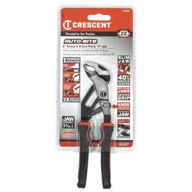 Crescent Z2 Auto-Bite Series RTAB6CG Tongue and Groove Plier, 6.9 in OAL, 1-1/4 in Jaw, Self-Locking Adjustment