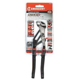 Crescent Z2 Auto-Bite Series RTAB8CG Tongue and Groove Plier, 8.7 in OAL, 1.85 in Jaw, Self-Locking Adjustment