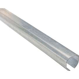 National Hardware N193-771 Round Rail, Steel, Galvanized, 2-3/8 in W, 2-13/32 in H, 120 in L