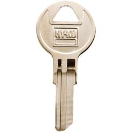 HY-KO 11010CG27 Key Blank, Brass, Nickel, For: Chicago Cabinet, House Locks and Padlocks