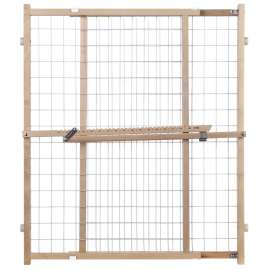 North States 4618A Wire Mesh Gate, Wood, Vinyl Coated, 32 in H x 29-1/2 to 50 in W Dimensions