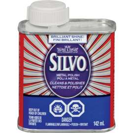 SILVO 00050-KZB Metal Polish, 142 mL Bottle, Liquid, Ammonia, Beige