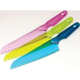 CHEF CRAFT 21697 Lettuce Knife, Plastic Blade, Plastic Handle, Assorted Handle