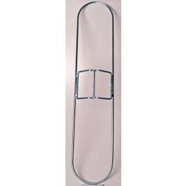 Supreme Enterprise DF240G Dust Mop Frame, 24 in L, 5 in W, Steel, Silver