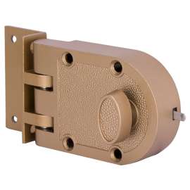 ProSource Lock, Keyed Different Key, Brass, Brass, KW1 Keyway, 1-2-3/8 in Thick Door