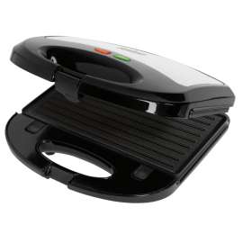Salton SM1543 Sandwich and Waffle Maker, 120 VAC, Black