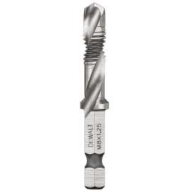 DeWALT IMPACT READY DWADTQTR8MM125 Tap and Drill Bit, 8 mm Dia, 3-Flute, Spiral Flute, HSS