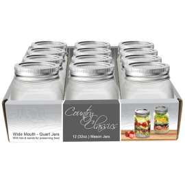 JAR CANNING WD MOUTH GLS 32OZ