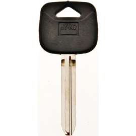 HY-KO 12005TR47 Automotive Key Blank, Brass/Plastic, Nickel, For: Toyota Vehicle Locks