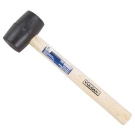 Vulcan JLO-005 Mallet, 8 oz Head, Double-Faced Head, Rubber Head, 11-3/4 in OAL