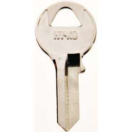 HY-KO 11010VR5 Key Blank, Brass, Nickel, For: Viro Cabinet, House Locks and Padlocks