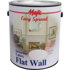 Majic Paints 8-1013-1 Interior Wall Paint, Flat, Linen, 1 gal Can