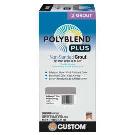 CUSTOM Polyblend PBPG16510 Non-Sanded Grout, Solid Powder, Characteristic, Delorean Gray, 10 lb Box