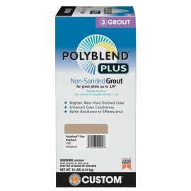 CUSTOM Polyblend PBPG38010 Non-Sanded Grout, Solid Powder, Characteristic, Haystack, 10 lb Box