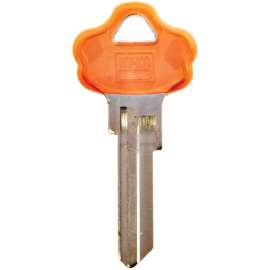 HY-KO 13005KW10PDM Key Blank, Brass, Nickel, For: Kwikset Cabinet, House Locks and Padlocks